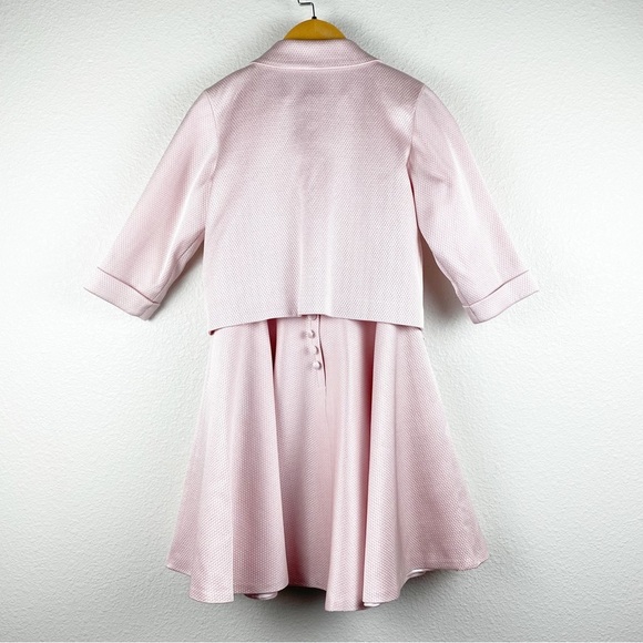 Little Wardrobe London Pink Dress & Jacket Set‎ Size 8-9Y - Picture 3 of 14